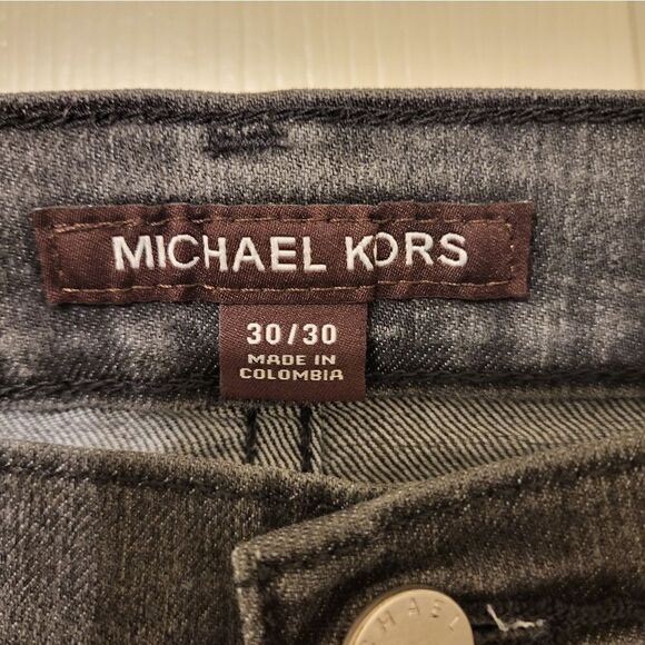 MICHAEL KORS mens charcoal grey grant classic fit jeans - Picture 2 of 9